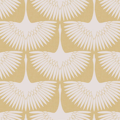 product image for Feather Flock Self-Adhesive Wallpaper (Single Roll) in Golden Hour by Tempaper 0