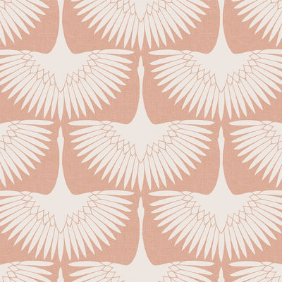 product image for Feather Flock Self-Adhesive Wallpaper (Single Roll) in Sahara Blush by Tempaper 28