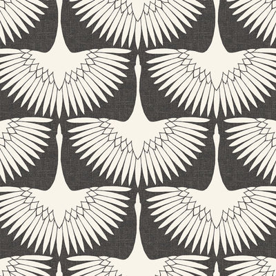 product image for Feather Flock Self-Adhesive Wallpaper (Single Roll) in Storm Grey by Tempaper 83