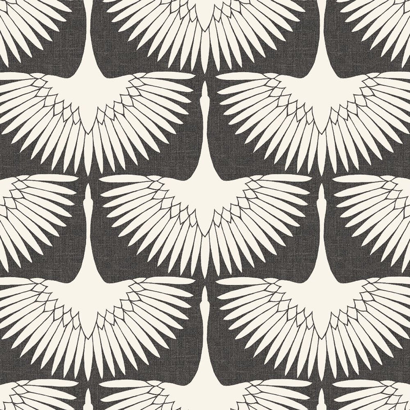 media image for Feather Flock Self-Adhesive Wallpaper (Single Roll) in Storm Grey by Tempaper 217