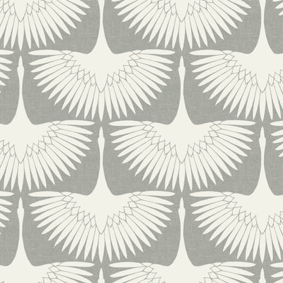 product image of Feather Flock Self Adhesive Wallpaper in Chalk by Genevieve Gorder for Tempaper 555