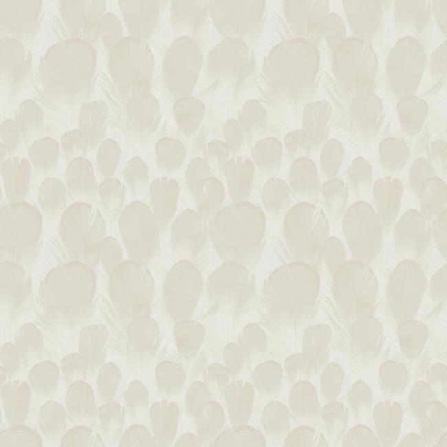 media image for Feathers Wallpaper in Beige from the Natural Opalescence Collection by Antonina Vella for York Wallcoverings 279