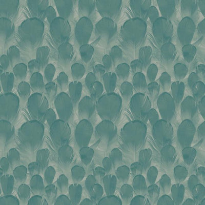 product image of sample feathers wallpaper in teal from the natural opalescence collection by antonina vella for york wallcoverings 1 580