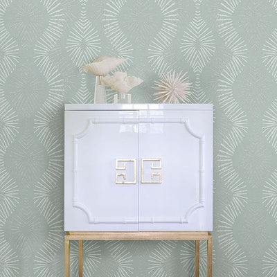 product image for Feliz Beaded Ogee Wallpaper in Seafoam from the Celadon Collection by Brewster Home Fashions 25