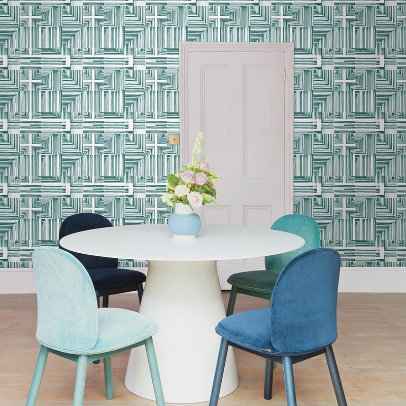 media image for Felt Tip Wallpaper in Emerald from the Exclusives Collection by Graham & Brown 246