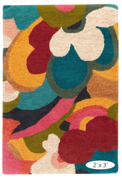 product image for Field of Dreams Multi Hand Tufted Wool Rug 3 72