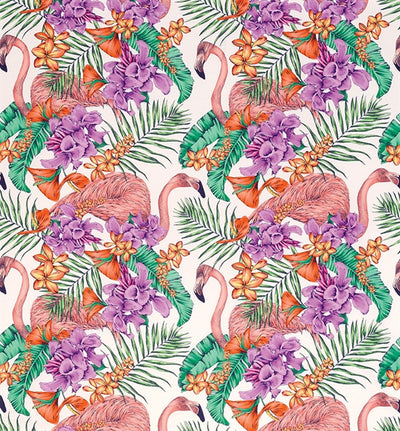 product image of Flamingo Club Fabric in Ivory and Fuchsia by Matthew Williamson for Osborne & Little 58