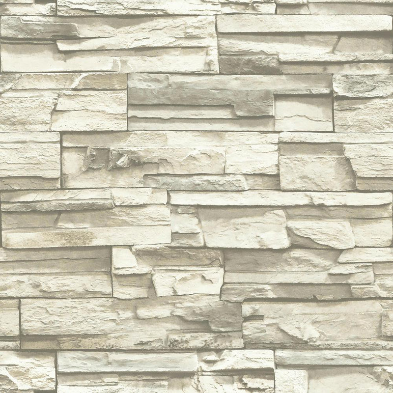 media image for Flat Stone Peel & Stick Wallpaper in Grey by RoomMates for York Wallcoverings 266