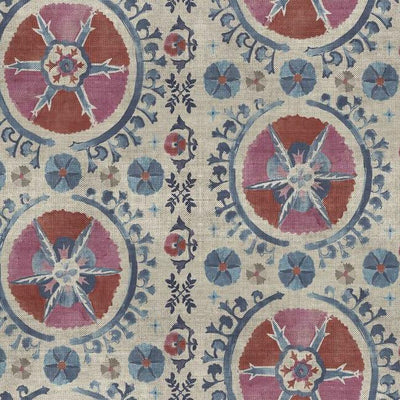 product image of Fleurus Wallpaper in Red/Blue by Christiane Lemieux for York Wallcoverings 549