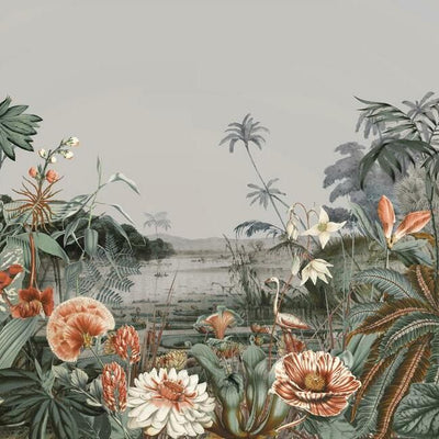 product image for Floating Gardens Wall Mural in Grey from the Murals Resource Library by York Wallcoverings 38
