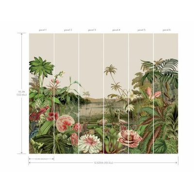 product image for Floating Gardens Wall Mural in Taupe and Green from the Murals Resource Library by York Wallcoverings 40