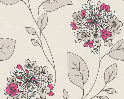 product image for Floral Modern Nature Wallpaper in Beige and Pink design by BD Wall 79