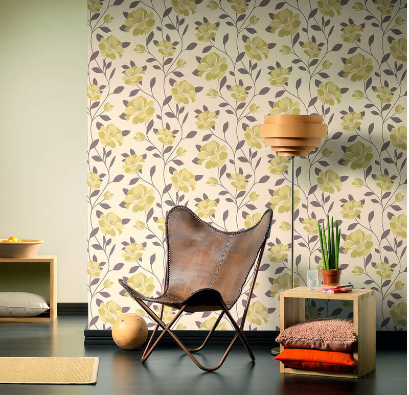 media image for Floral Nature Wallpaper design by BD Wall 216