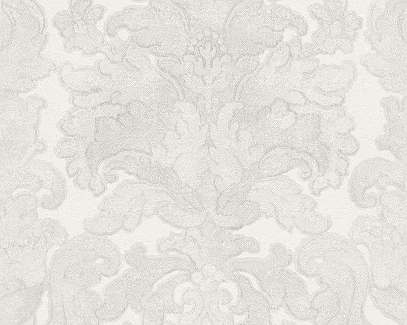 media image for sample floral structures wallpaper in grey and metallic design by bd wall 1 254