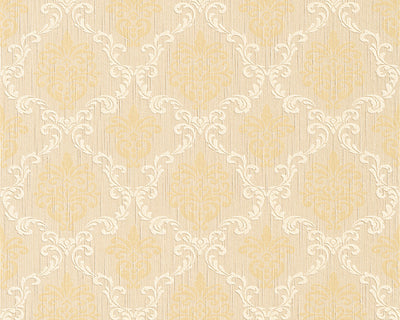 product image for Floral Trellis Wallpaper in Beige and Yellows design by BD Wall 9