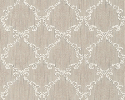 product image of sample floral trellis wallpaper in beige design by bd wall 1 54