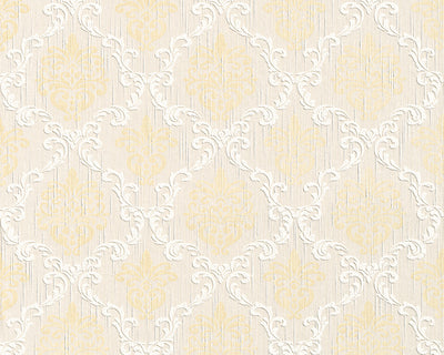 product image of sample floral trellis wallpaper in cream and beige design by bd wall 1 58