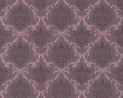 product image of sample floral trellis wallpaper in purple design by bd wall 1 537