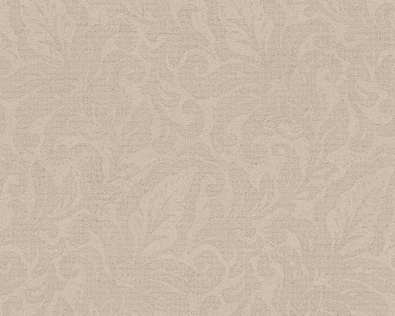 media image for sample floral wallpaper in beige and metallic design by bd wall 1 283