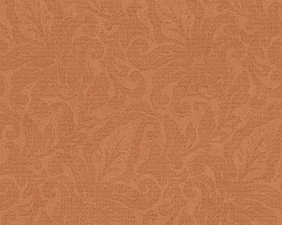 product image of sample floral wallpaper in orange and metallic design by bd wall 1 523