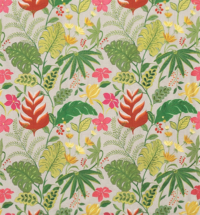 product image for Floridita Fabric in Grass, Kiwi, and Linen by Matthew Williamson for Osborne & Little 50