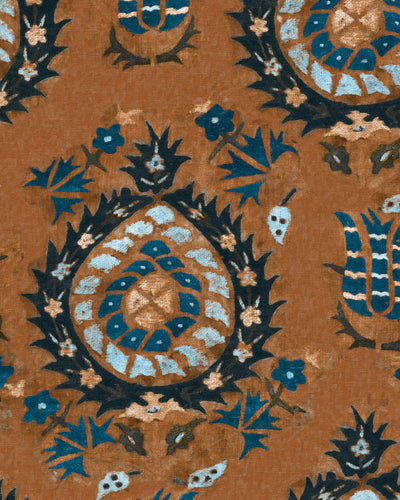 product image of sample flourish wallpaper in sienna from the transylvanian roots collection by mind the gap 1 523