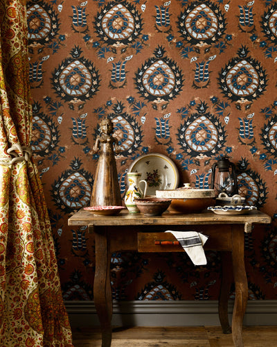 product image for Flourish Wallpaper in Sienna from the Transylvanian Roots Collection by Mind the Gap 66