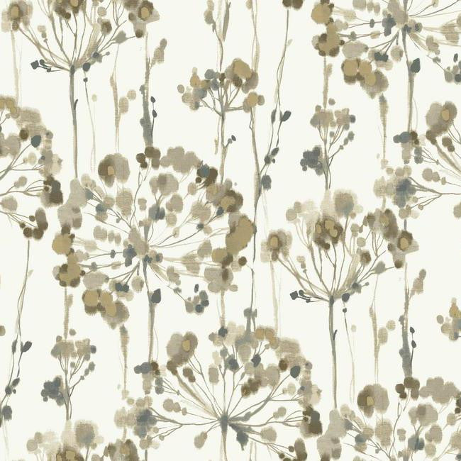 media image for sample flourish wallpaper in green design by candice olson for york wallcoverings 1 248