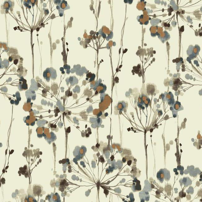 media image for sample flourish wallpaper in grey design by candice olson for york wallcoverings 1 212