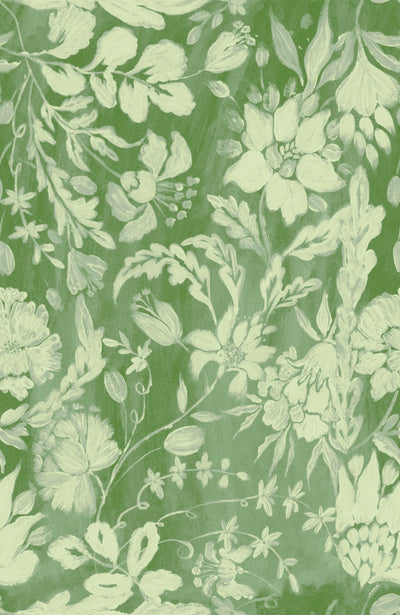 product image of sample flowery ornament wallpaper in bud green from the complementary collection by mind the gap 1 556
