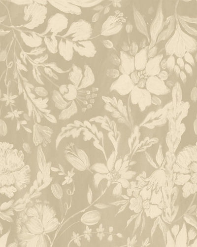 product image of sample flowery ornament wallpaper in taupe from the complementary collection by mind the gap 1 540