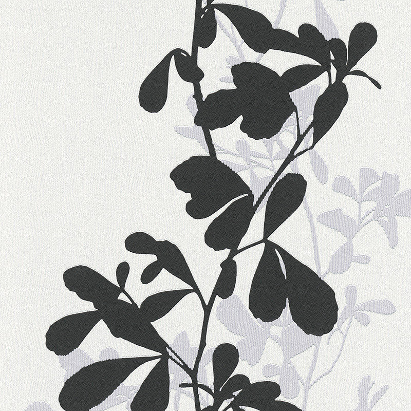 media image for Foliage Wallpaper in Black and Grey design by BD Wall 252