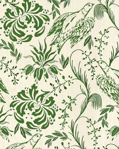 product image of Folk Embroidery Wallpaper in Fern Green from the Complementary Collection by Mind the Gap 560