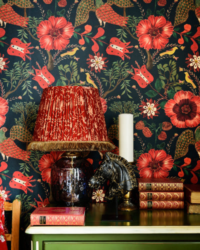 product image for Folk Szekely Wallpaper in Dark from the Transylvanian Roots Collection by Mind the Gap 44