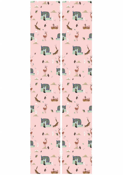 product image for Forest Animals Kids Wallpaper in Pink by KEK Amsterdam 97