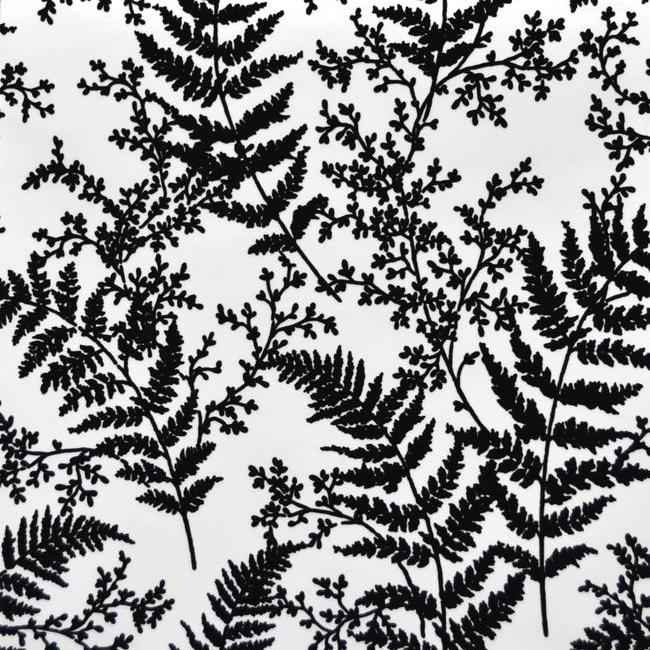 media image for Forest Fern Flock Wallpaper in Black from Magnolia Home Vol. 2 by Joanna Gaines 255