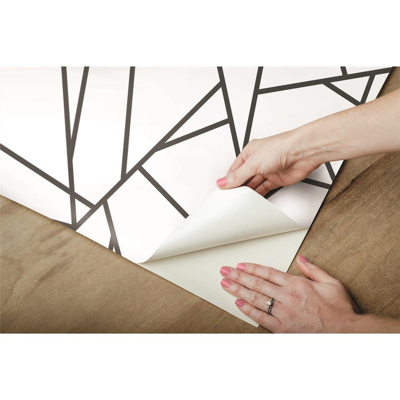 Shop Fracture Peel & Stick Wallpaper in Black Burke Decor