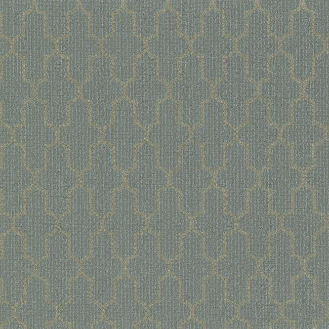media image for Frame Geometric Wallpaper in Bluish Grey and Metallic design by York Wallcoverings 273