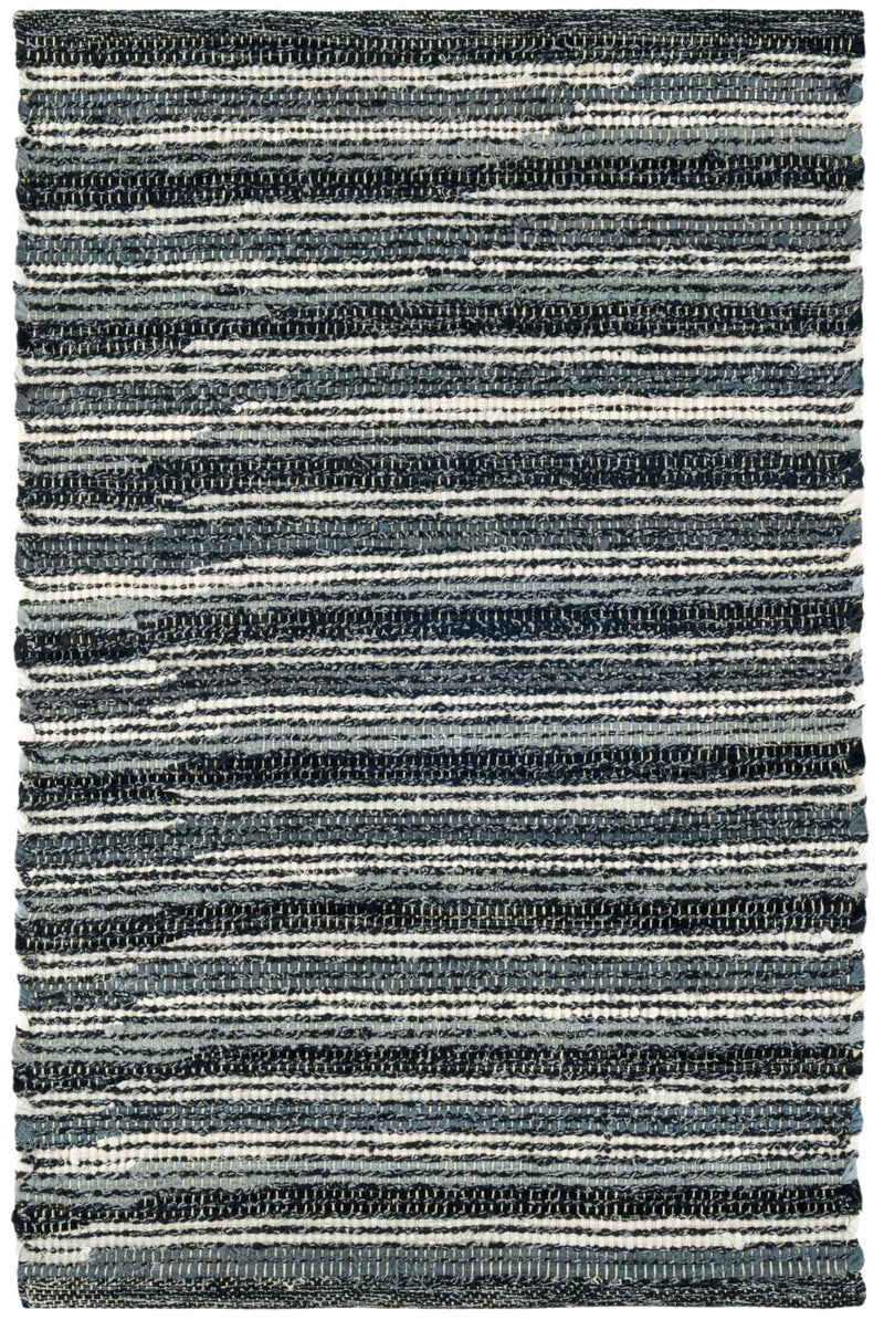 media image for Francisco Black Handwoven Cotton Rug 1 238