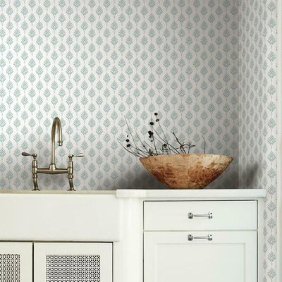 product image for French Scallop Wallpaper in Mint from the Water's Edge Collection by York Wallcoverings 82