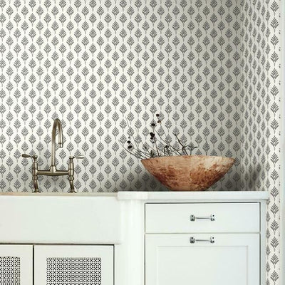 product image for French Scallop Wallpaper in Smoke from the Water's Edge Collection by York Wallcoverings 49