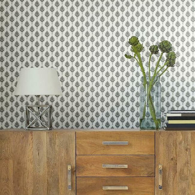 product image for French Scallop Wallpaper in Smoke from the Water's Edge Collection by York Wallcoverings 55