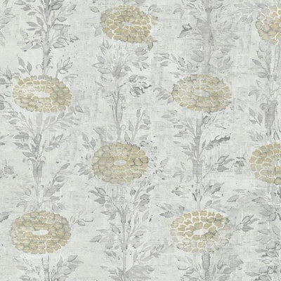product image of French Marigold Wallpaper in Gold and Off-White from the Tea Garden Collection by Ronald Redding for York Wallcoveri 588