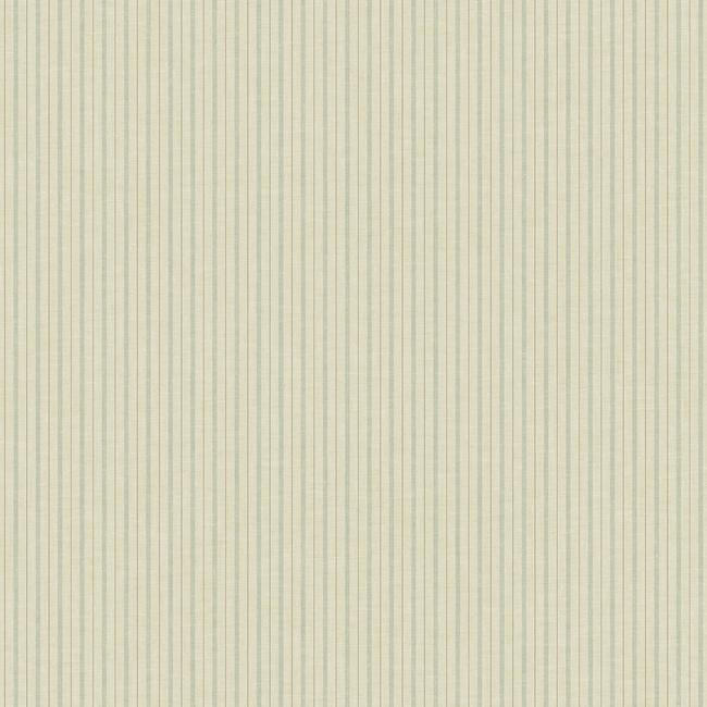 media image for sample french ticking wallpaper in khaki and light blue from magnolia home vol 2 by joanna gaines 1 265