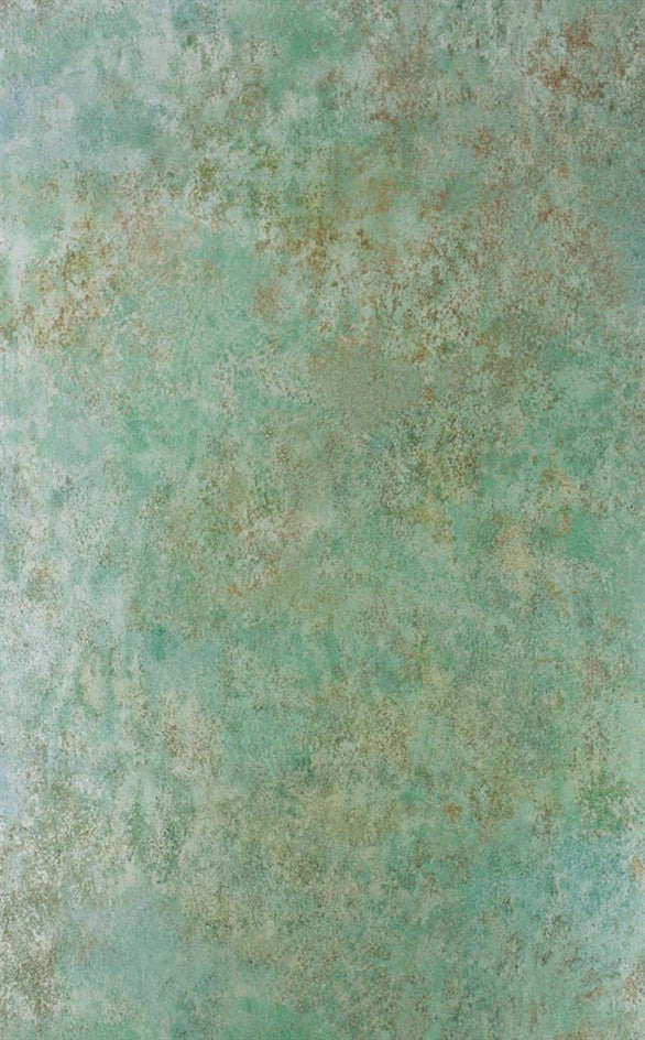 media image for Fresco Wallpaper in Verdigris Metal from the Enchanted Gardens Collection by Osborne & Little 217