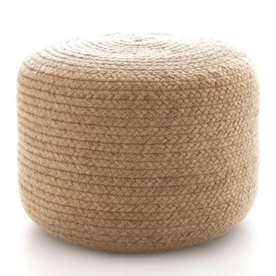 product image for braided natural indoor outdoor pouf by annie selke brnapf30 1 36