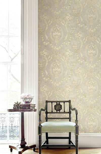 product image for Frills Cameo Wallpaper from the Vintage Home 2 Collection by Wallquest 8
