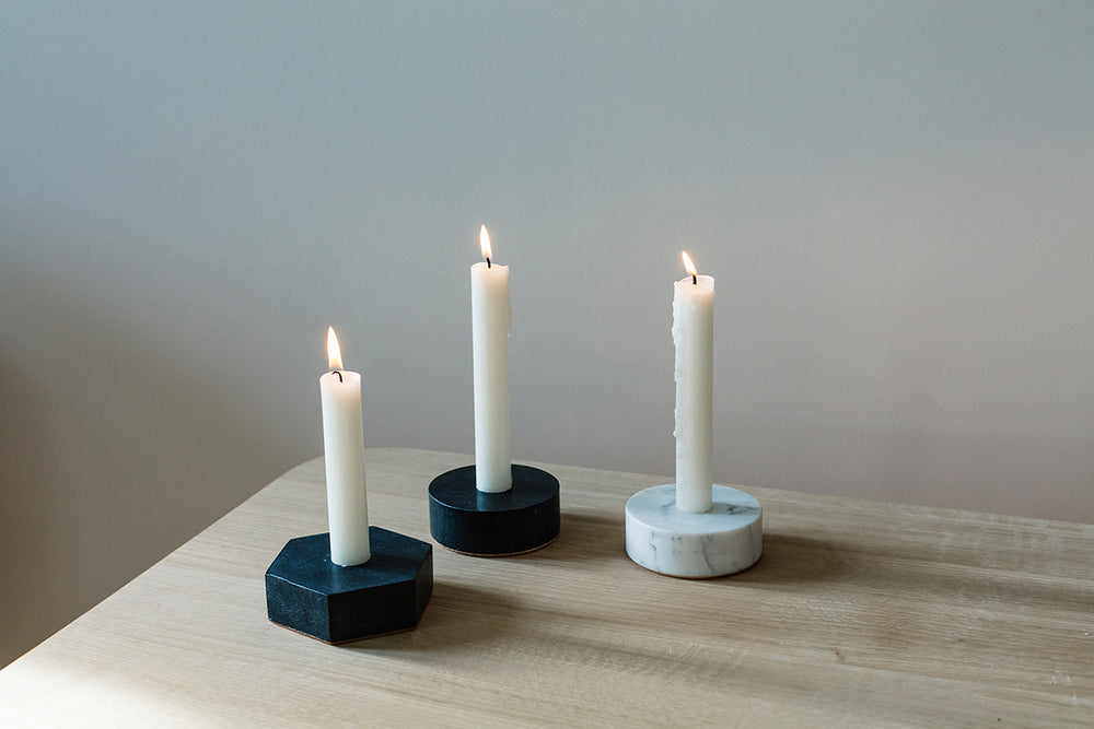 Shop Marble Candle Holder in Various Colors & Shapes Burke Decor