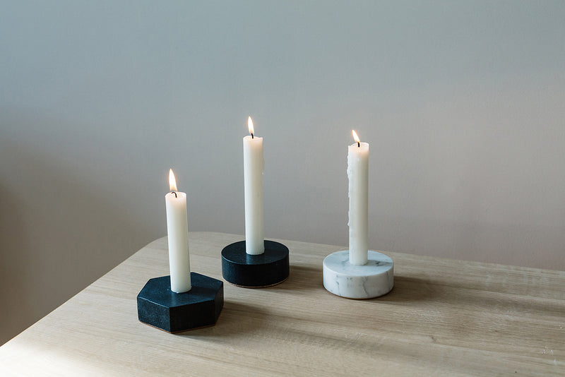media image for Marble Candle Holder in Various Colors & Shapes design by Fort Standard 276
