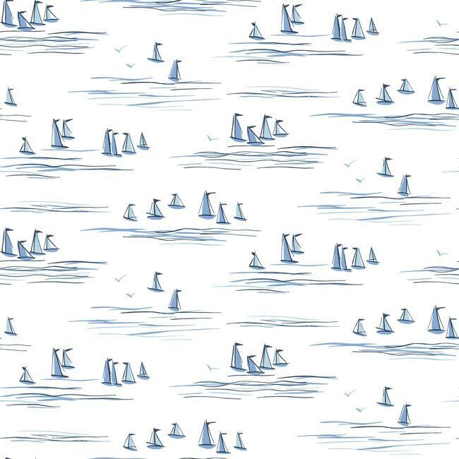 media image for sample full sails wallpaper in blues from the waters edge collection by york wallcoverings 1 29